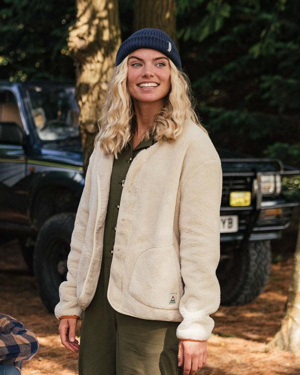 Passenger Women's Iris Collarless Recycled Fleece Jacket