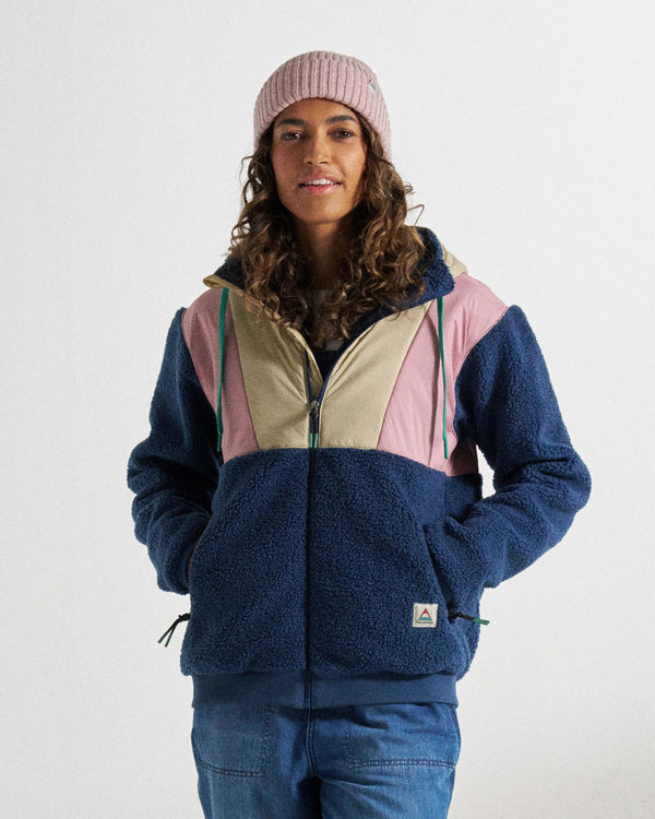 Passenger Women's Joy Full Zip Hooded Sherpa Fleece