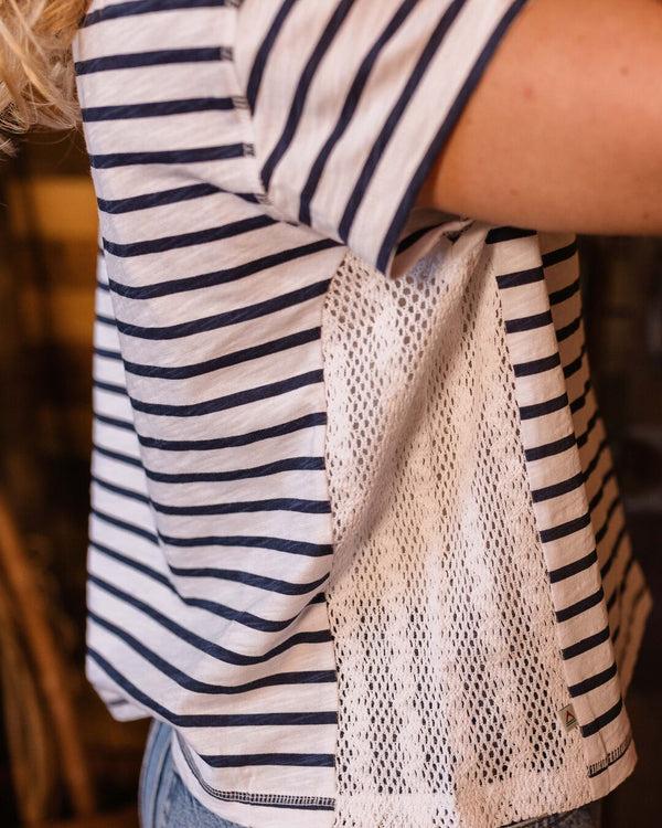 Passenger Women's Magnolia Recycled Cotton Crochet Trim T-Shirt