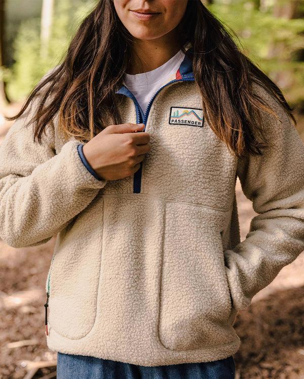 passenger Women's Maine 1/2 Zip Recycled Sherpa Fleece