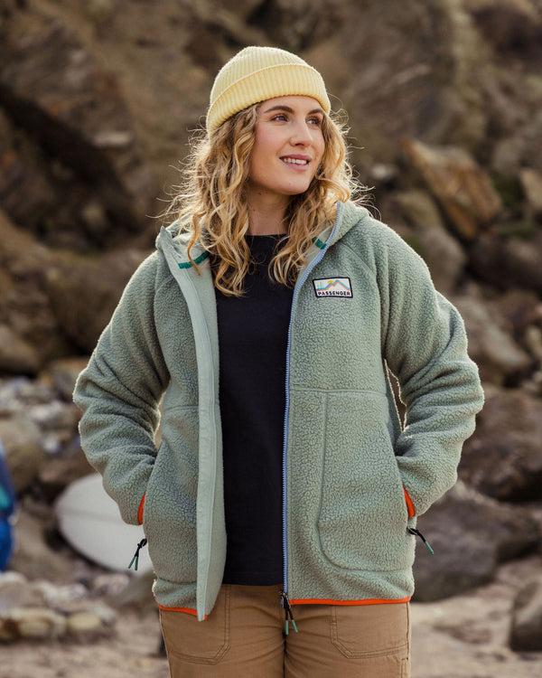 passenger Women's North Coast Full Zip Recycled Sherpa Fleece
