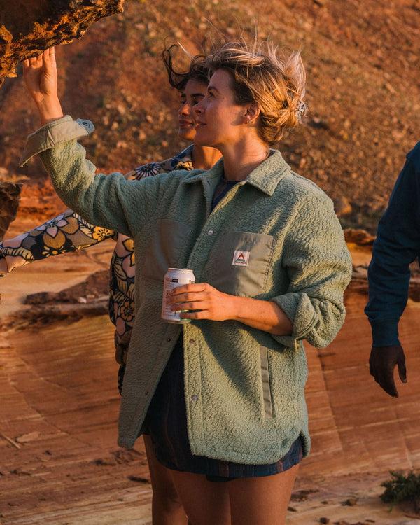 Passenger Women's Rappel Recycled Sherpa Oversized Shirt