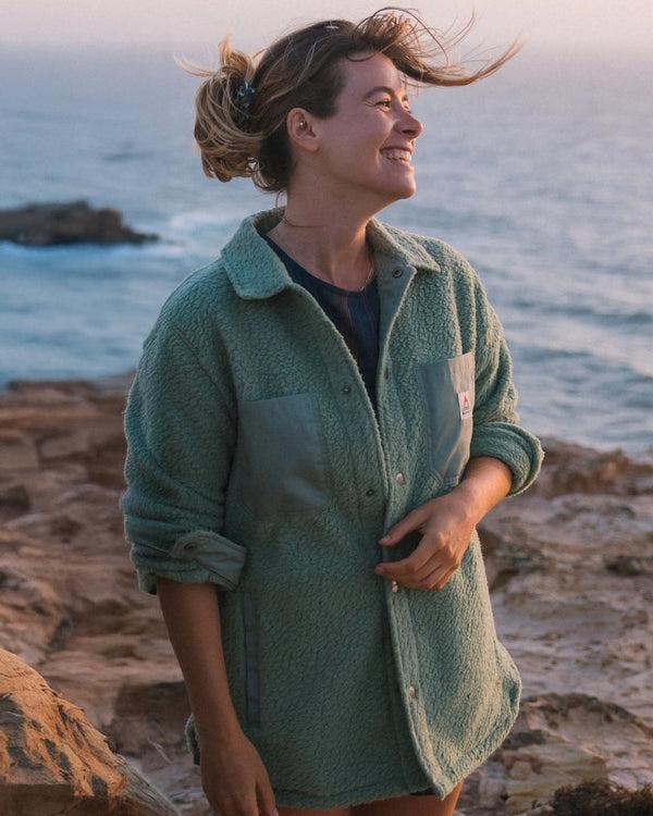 passenger Women's Rappel Recycled Sherpa Oversized Shirt