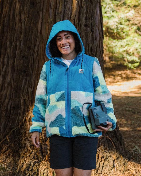 Passenger Women's Sefton Recycled Deep-Pile Sherpa Full Zip Fleece