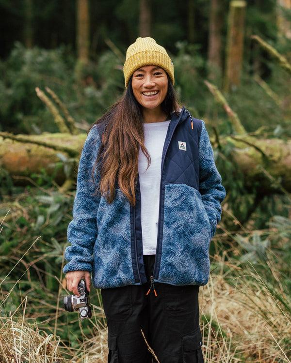 passenger Women's Sefton Recycled Deep-Pile Sherpa Full Zip Fleece