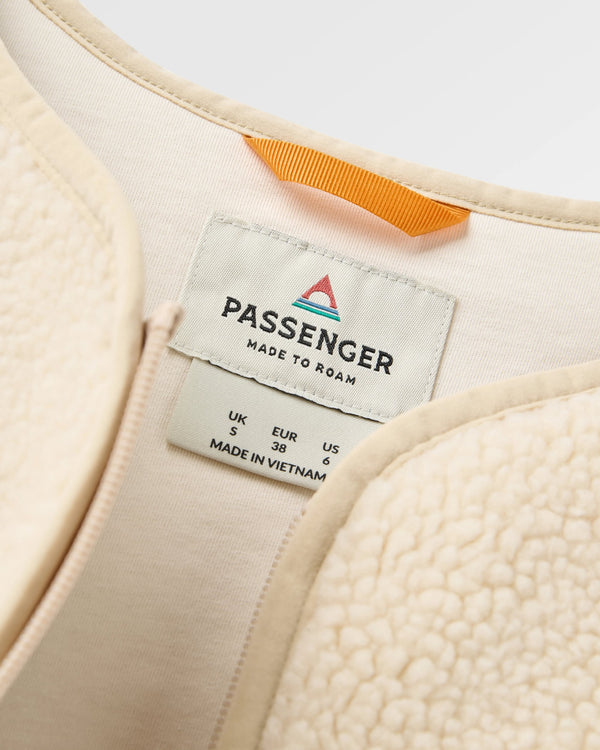Passenger Women's Tawny Collarless Deep-Pile Sherpa Gilet