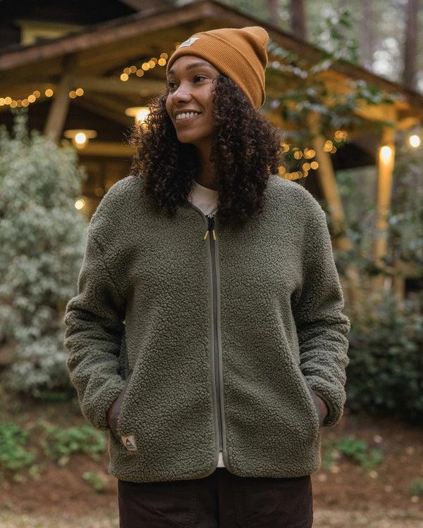 Passenger Women's Tawny Recycled Deep-Pile Sherpa Fleece