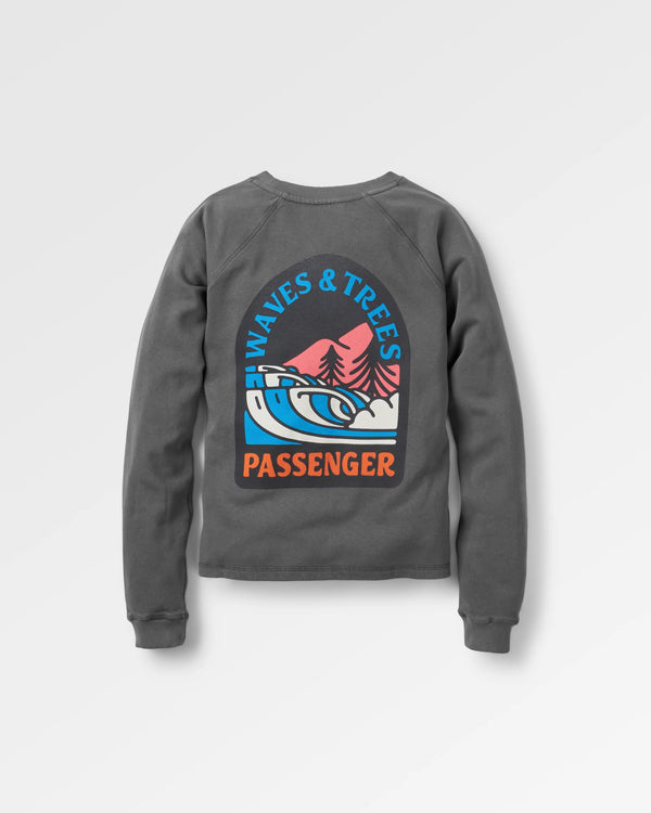 Passenger Women's Waves & Trees Recycled Cotton Sweatshirt