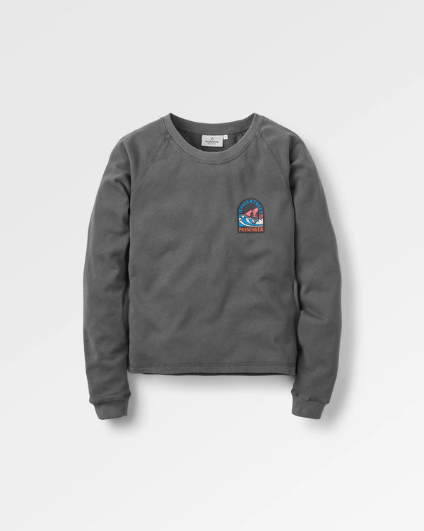 passenger Women's Waves & Trees Recycled Cotton Sweatshirt