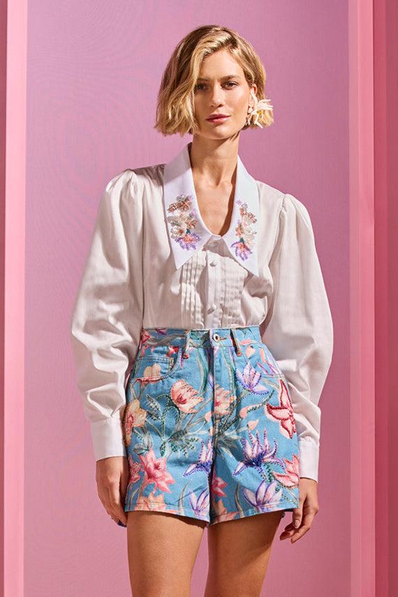 patbo AMARYLLIS DENIM SHORT