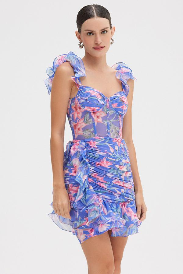 Patbo AMARYLLIS FLUTTER MINI DRESS