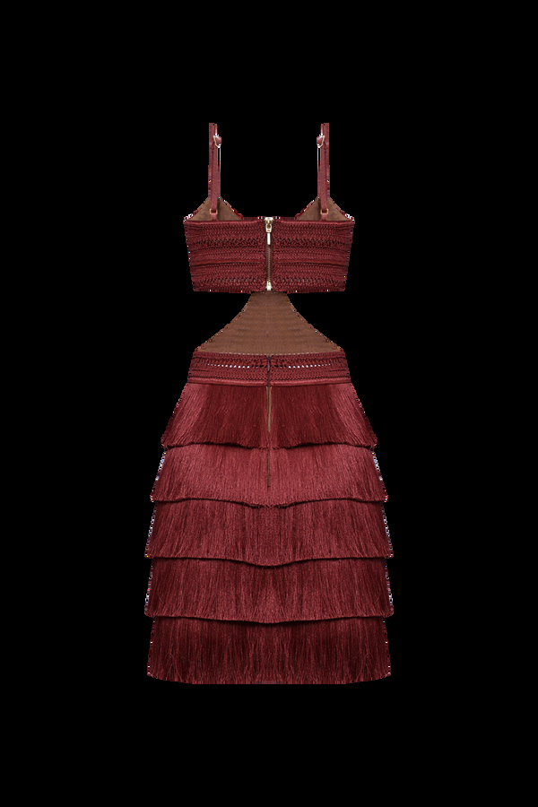 Patbo AMBER FRINGE MINI DRESS