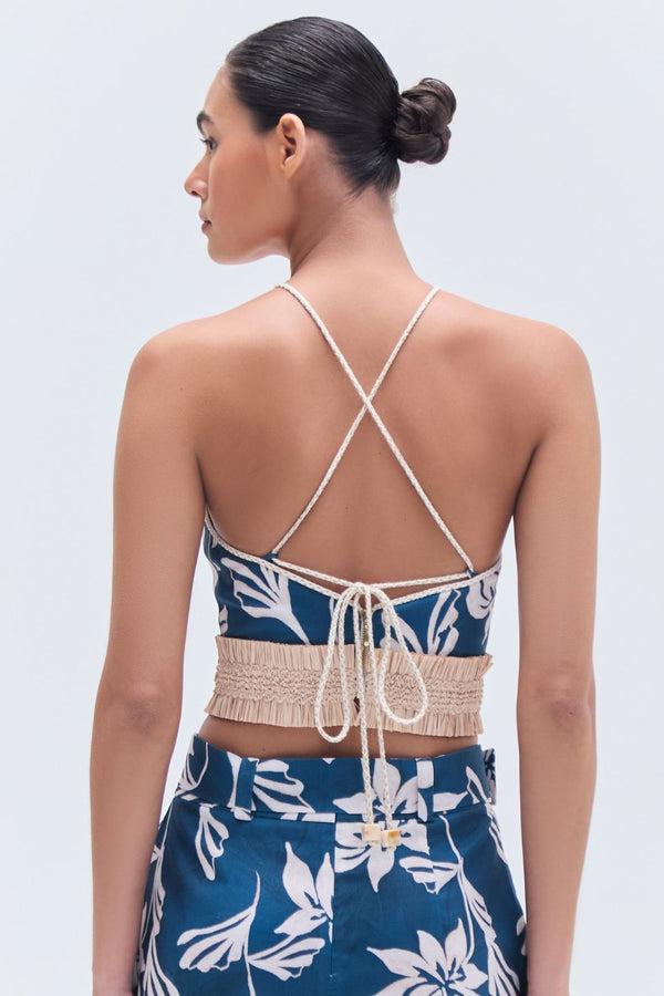 Patbo ARTICHOKE HALTERNECK TOP