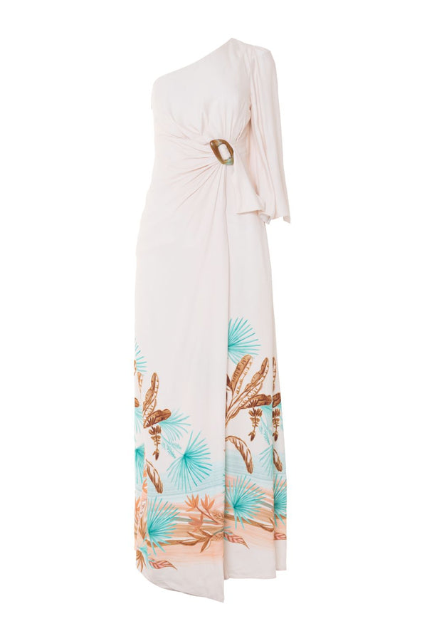 Patbo BANANEIRA TROPICAL ONE SHOULDER MAXI DRESS