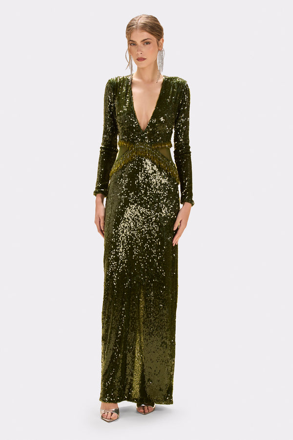 patbo BOSSA SEQUIN GOWN
