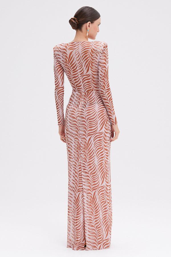 Patbo BOTANIC RETRO TULLE MAXI DRESS