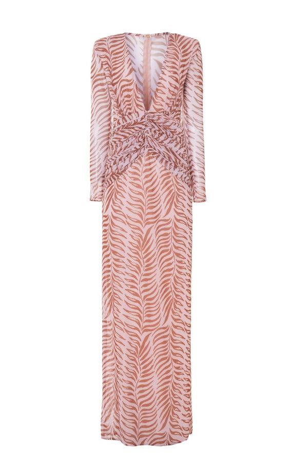 Patbo BOTANIC RETRO TULLE MAXI DRESS