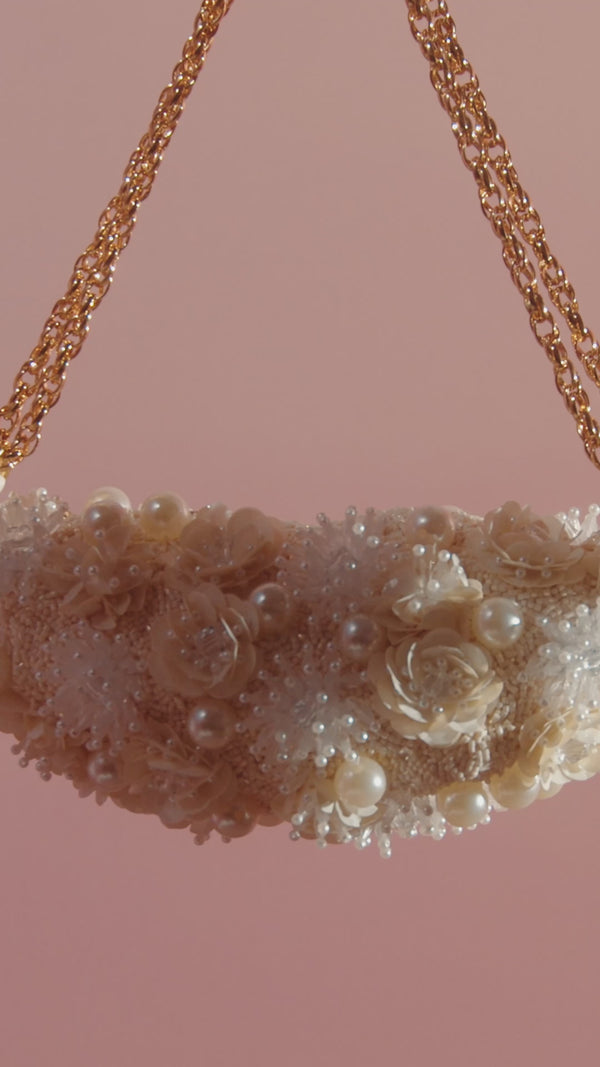 Patbo BRUMA COTTON POPLIN BAG FLOWERS