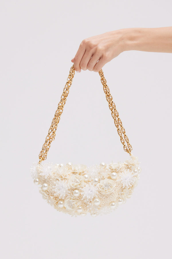 patbo BRUMA COTTON POPLIN BAG FLOWERS