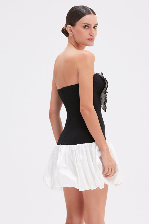 Patbo BUTTERFLY DROP WAIST MINI DRESS (RUNWAY)