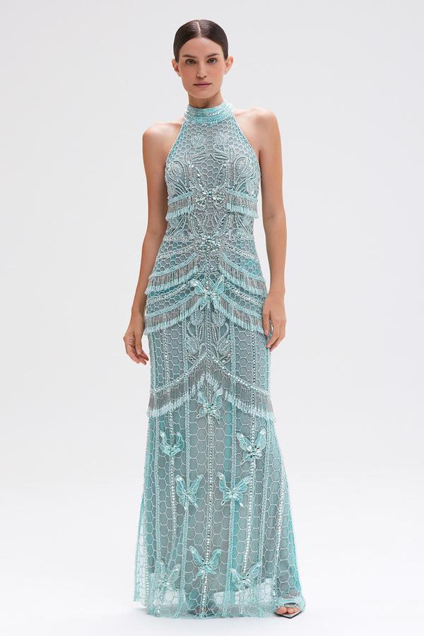 patbo BUTTERFLY EMBROIDERY MAXI DRESS