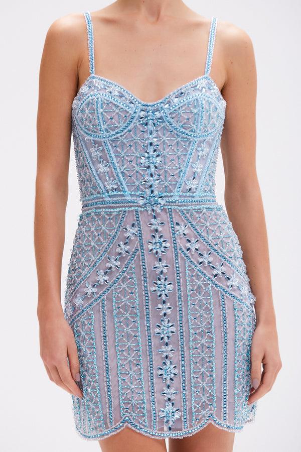 Patbo BUTTERFLY EMBROIDERY MINI DRESS