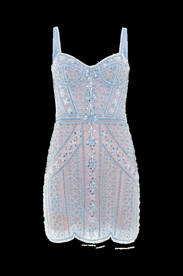 Patbo BUTTERFLY EMBROIDERY MINI DRESS