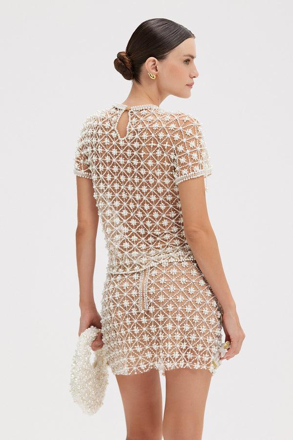Patbo BUTTERFLY EMBROIDERY MINI SKIRT
