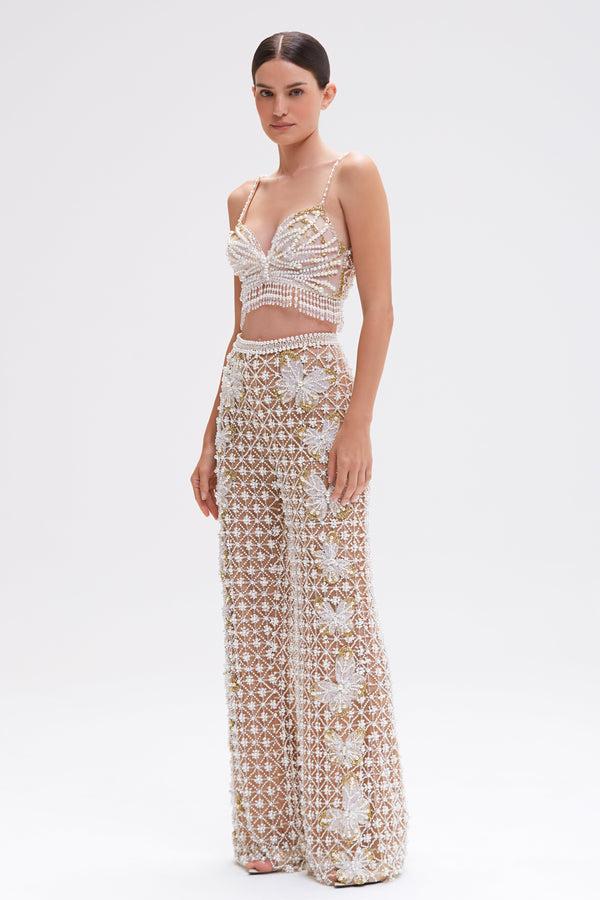 Patbo BUTTERFLY EMBROIDERY PANTS