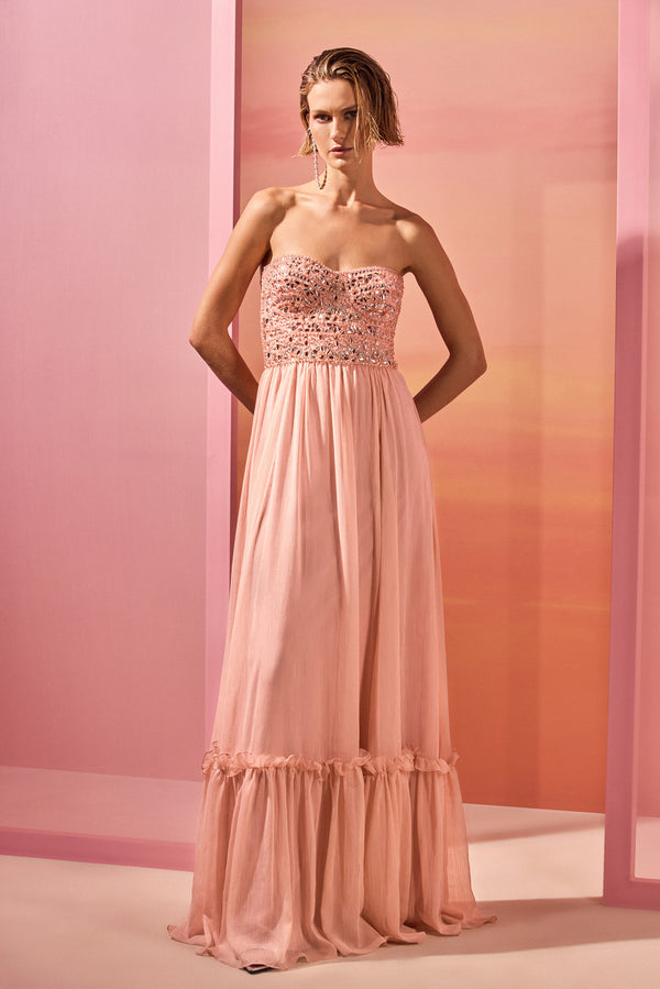 patbo CHIFFON DAYDREAM MAXI DRESS