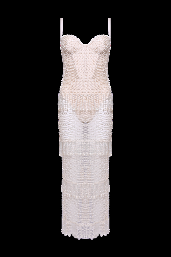 Patbo CROCHET BLOOM BEACH DRESS