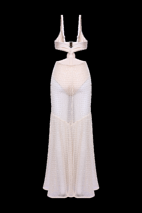 Patbo CROCHET BLOOM CUT OUT BEACH DRESS