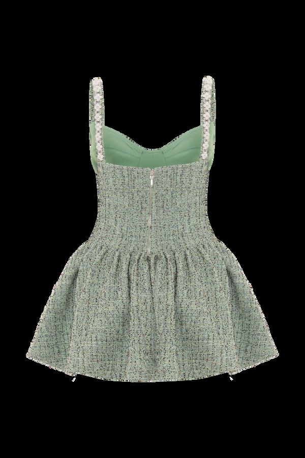 Patbo CRYSTAL TWEED MINI DRESS