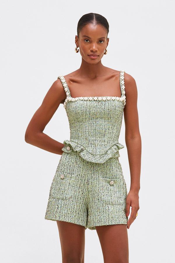 patbo CRYSTAL TWEED SHORT