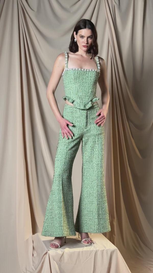 Patbo CRYSTAL TWEED TOP