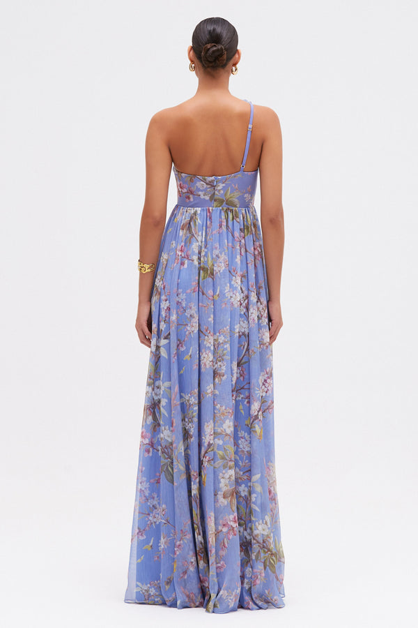 Patbo DELICATA FLOWER APPLIQUE GOWN