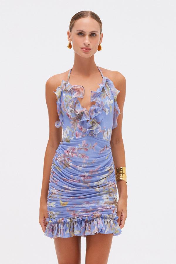 patbo DELICATA HALTERNECK MINI DRESS