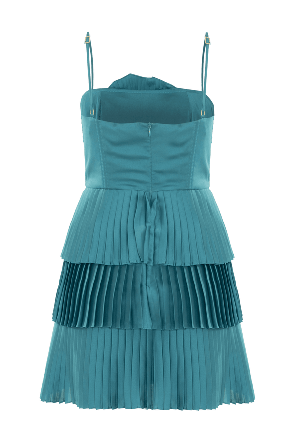 Patbo DREAM SATIN FLOWER MINI DRESS