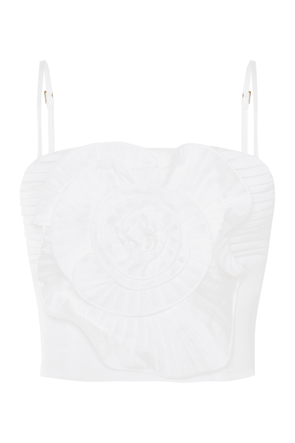 Patbo DREAM SATIN FLOWER TOP