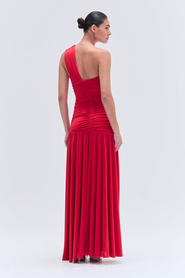 Patbo DUNE JERSEY KEY ONE SHOULDER GOWN