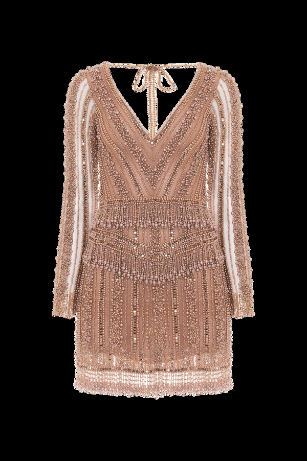Patbo EMBROIDERY DREAMS LONG SLEEVE MINI DRESS