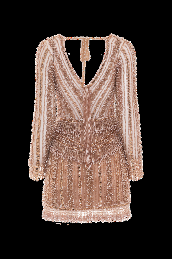 Patbo EMBROIDERY DREAMS LONG SLEEVE MINI DRESS
