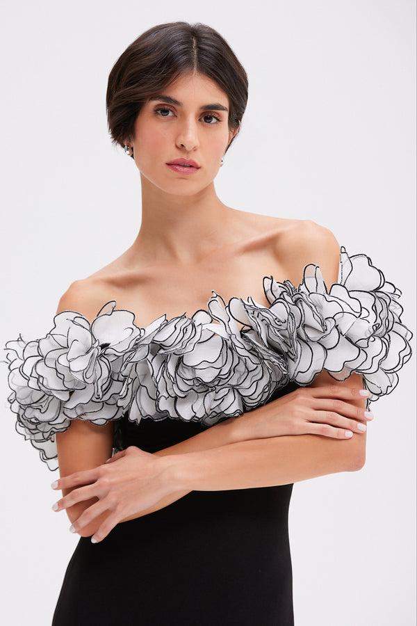 Patbo FLUTTER MAXI DRESS (RUNWAY)