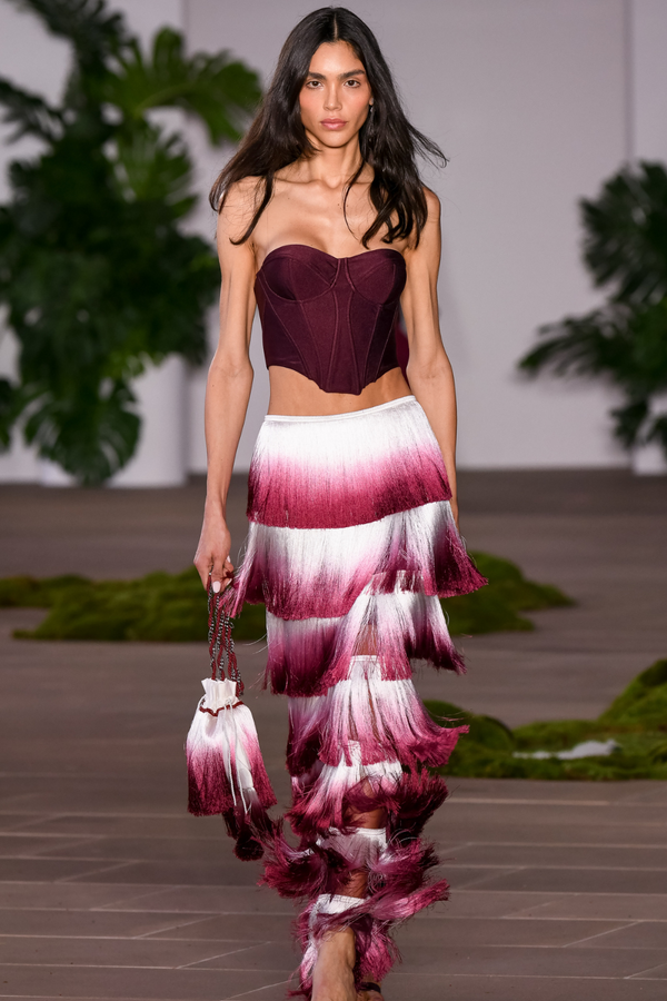 Patbo FRINGE MAXI SKIRT (RUNWAY)