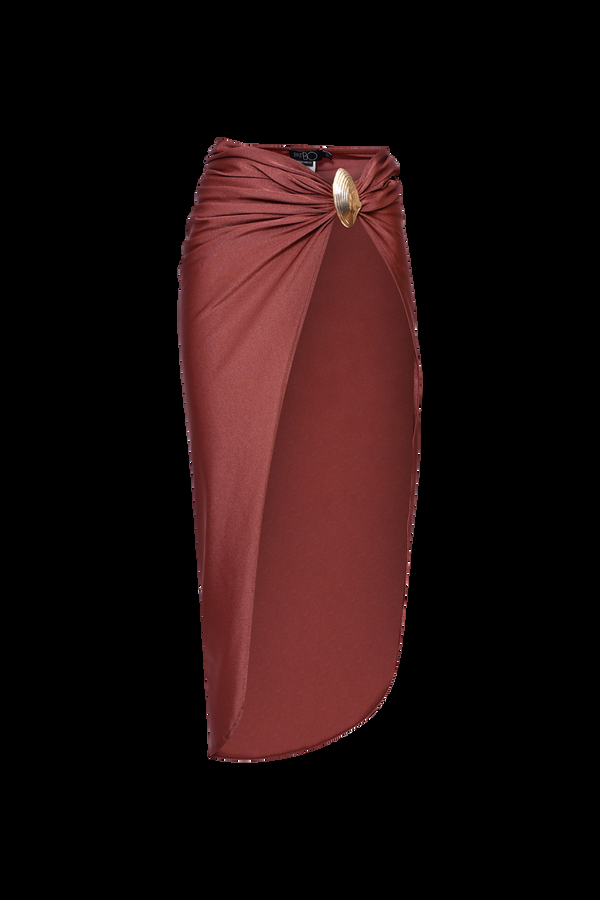 Patbo GOLDEN DUNE LYCRA MAXI BEACH SKIRT