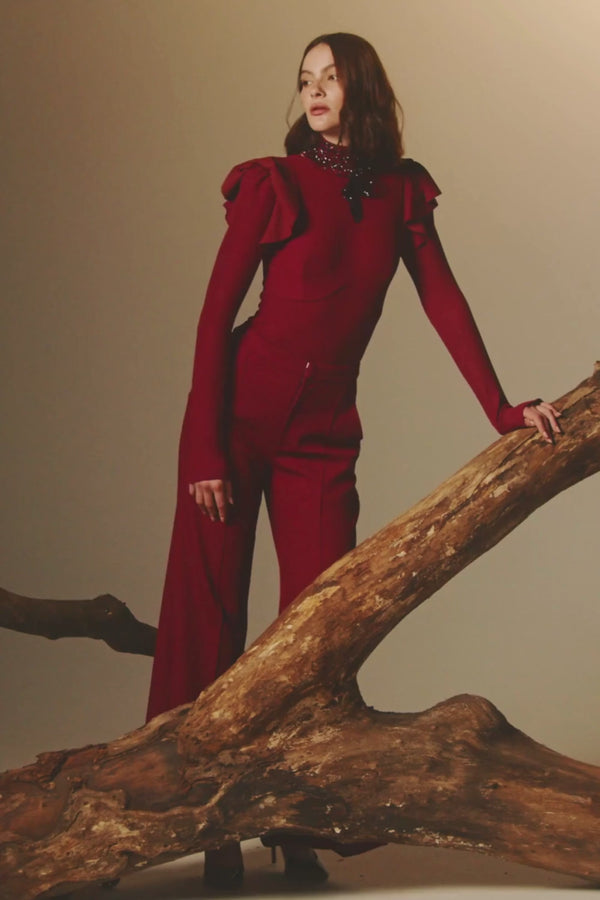 Patbo GRACE KNIT LONG SLEEVE BODYSUIT