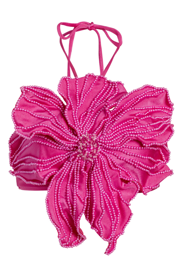 Patbo HAND-BEADED FLOWER TOP