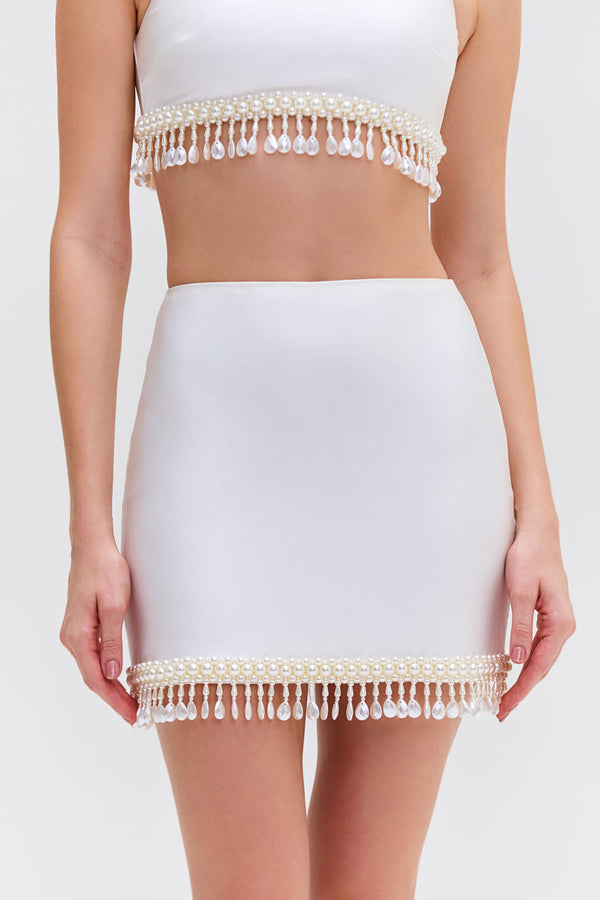 Patbo HAND-BEADED MINI SKIRT