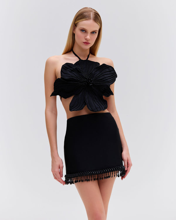 patbo Hand-Beaded Mini Skirt (EXCLUSIVE)