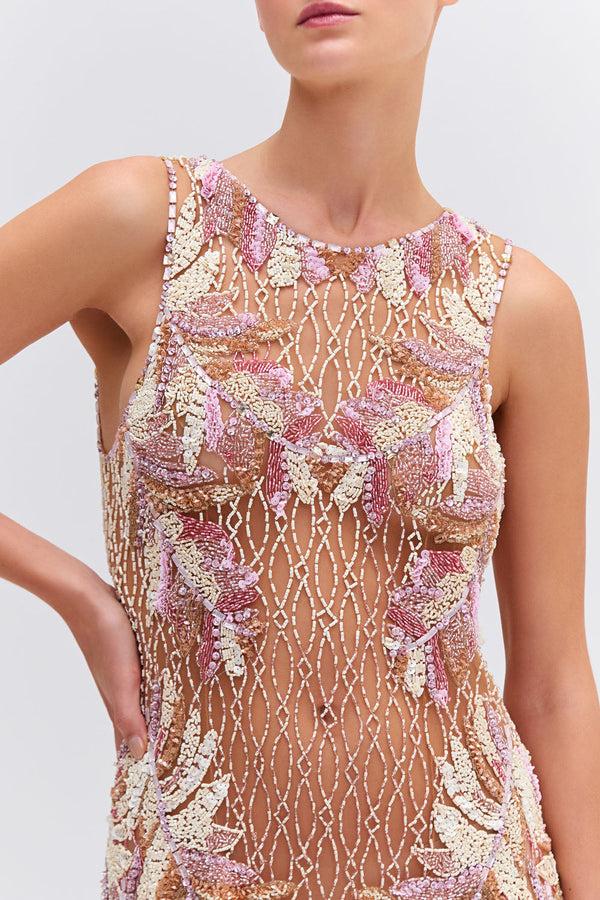 patbo Hand-Beaded Sleeveless Mini Dress (EXCLUSIVE)